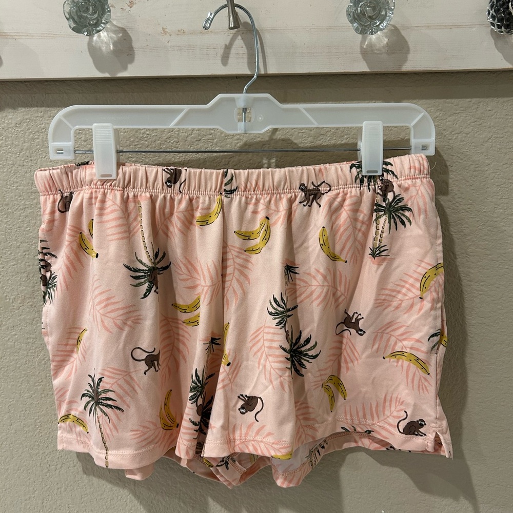 Tropical Print Women Shorts M